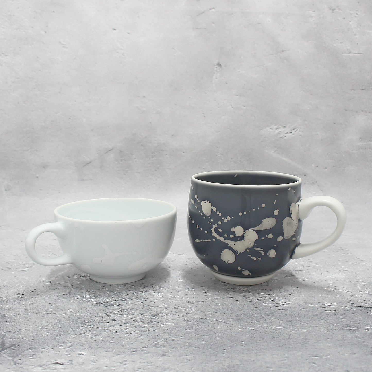 有田焼,井上祐希,マグカップ,天目,コーヒーカップ,aritayaki,aritaware,inoueyuki,yukiinoue,droplet,droplet mug,tenmoku,mug,mugcup,blue,blueglaze,青マグカップ,gray,graycup