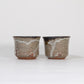 Karatsu ware｜Naoki Kojima｜Ekaratsu Katakuchi, set of two Karatsukawakujira sake cups