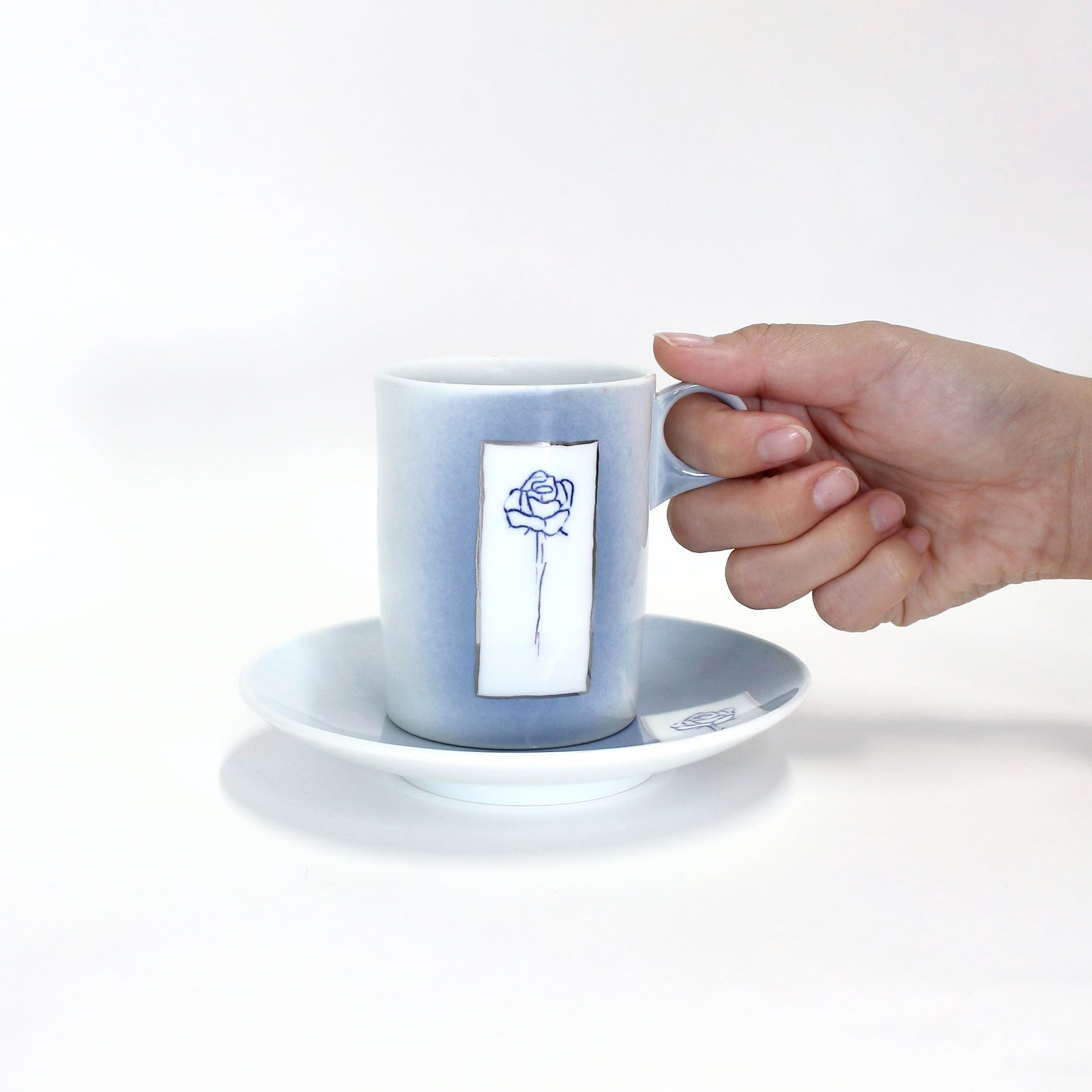 Arita ware | Takuma Tsuji | Coffee Bowl “Single Rose”