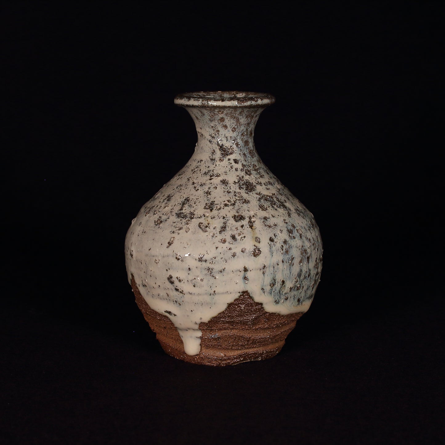 Karatsu ware | Naoki Kojima | Madara Karatsu, sake bottle [one of a kind]