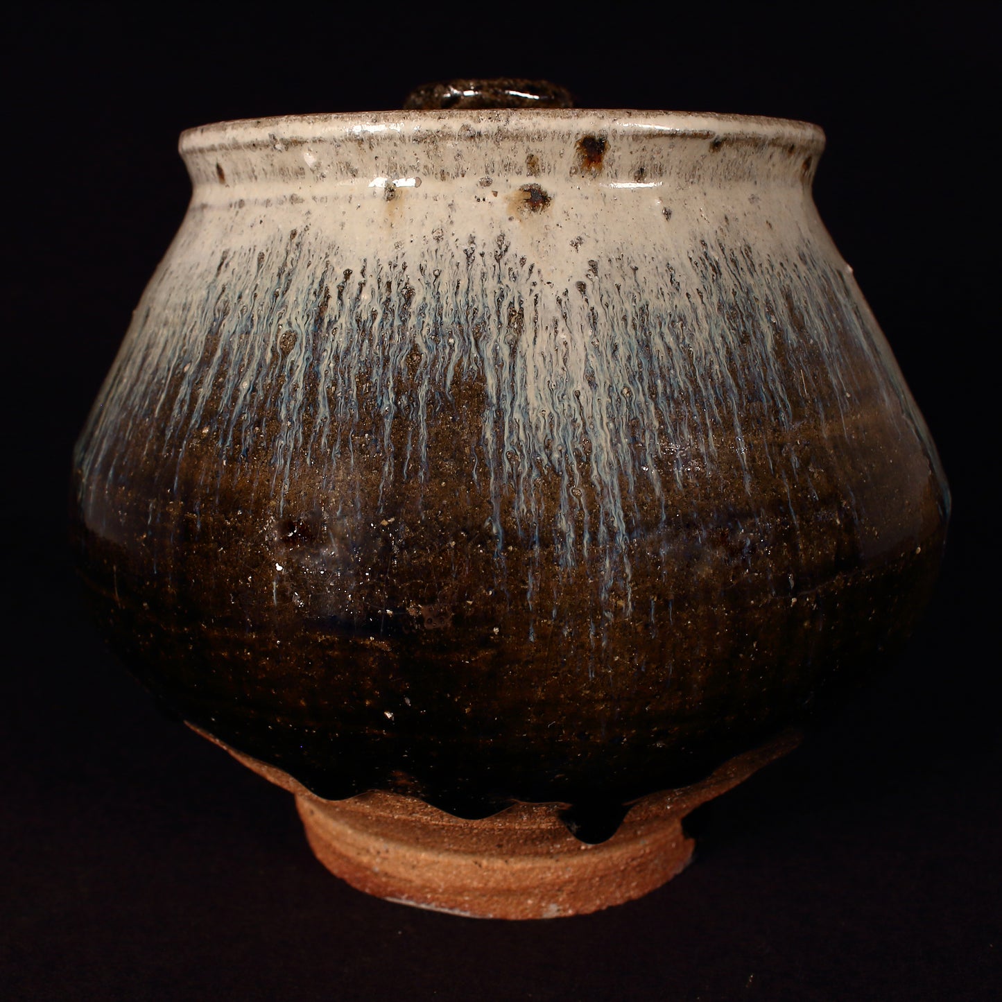 Karatsu ware | Naoki Kojima | Korean Karatsu , Mizusashi (water jug) [one-of-a-kind item]