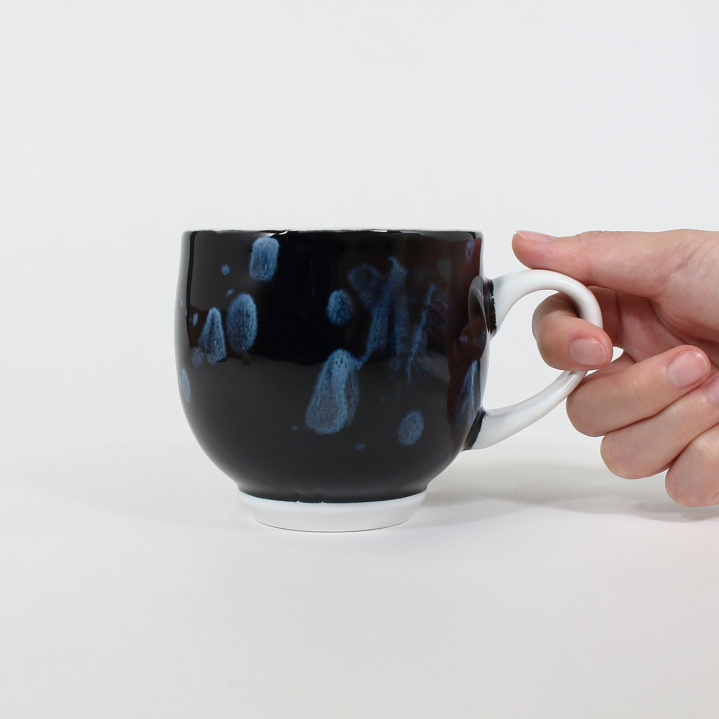 Arita ware | Yuki Inoue | Tenmoku blue glaze droplet Mug [One-of-a-kind item]
