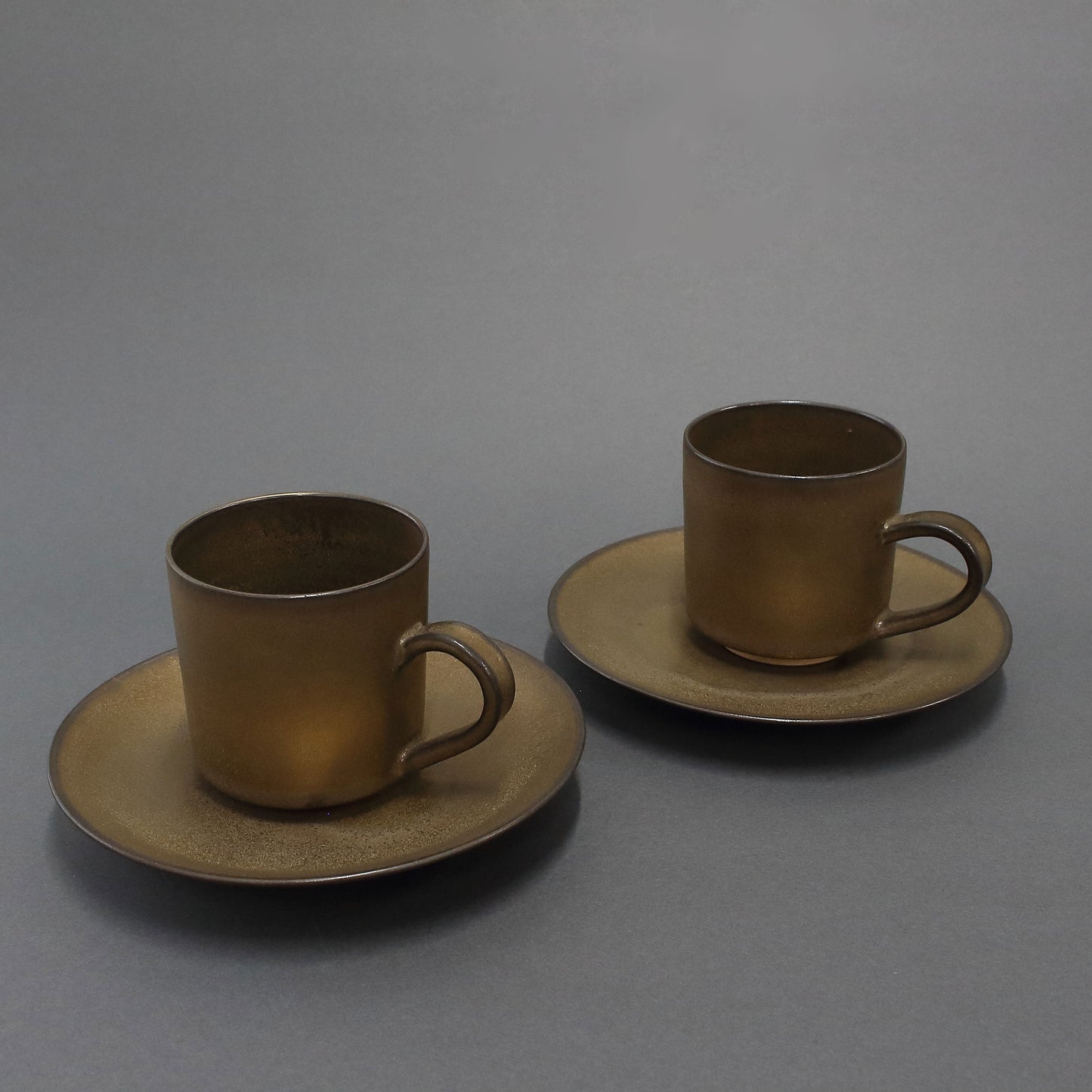 Takatori Ware | Shunkei Takatori | Coffee Set Hyakko Glaze , 2-Piece Set.(U)