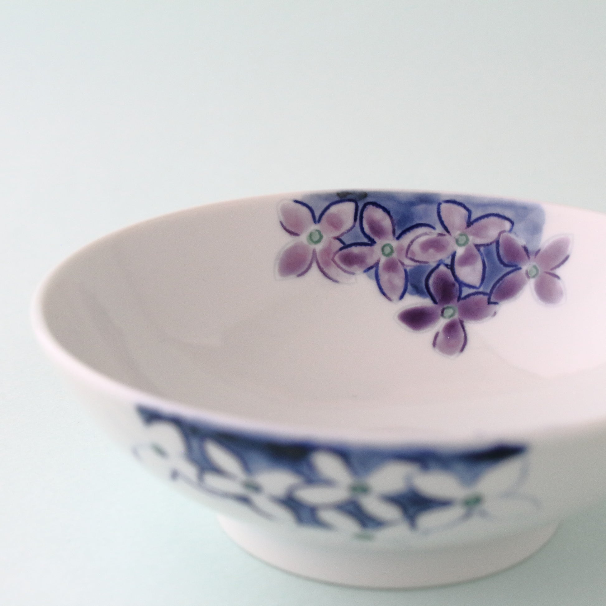 有田焼,聡窯,辻拓眞,線刻,皿,小鉢,紫陽花,aritaware,aritayaki,dish,plate,sohyoh,tsujitakuma, hydrangea,bluedish,blueplate,purpleplate, purpledish