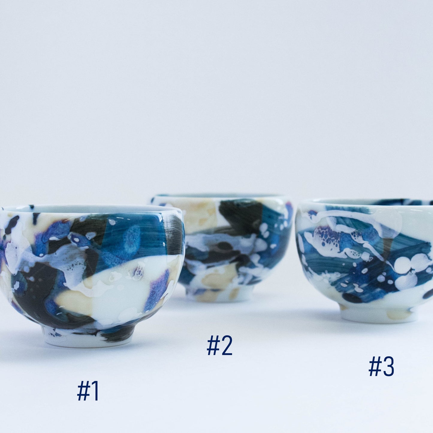 Arita ware | Yuki Inoue | Dyed glaze sake cup [one of a kind] #2